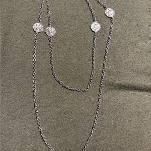 Elegant Silver Coin Necklace